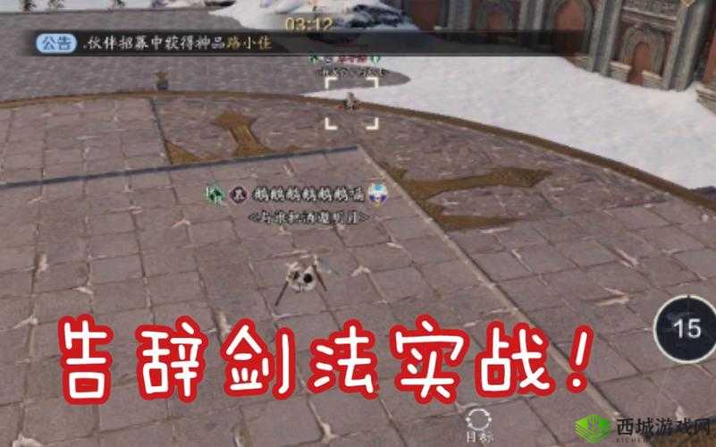 弈剑离殇决剑法实战技巧大放送
